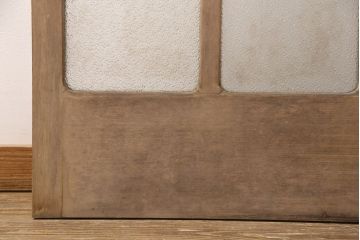 和製アンティーク ダイヤガラスがレトロな雰囲気たっぷりのガラス戸(建具、引き戸)(R-052105)