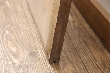 和製アンティーク ダイヤガラスがレトロな雰囲気たっぷりのガラス戸(建具、引き戸)(R-052105)