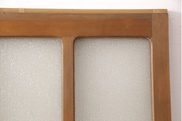 和製アンティーク ダイヤガラスがレトロな雰囲気たっぷりのガラス戸(建具、引き戸)(R-052105)