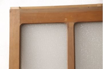 和製アンティーク ダイヤガラスがレトロな雰囲気たっぷりのガラス戸(建具、引き戸)(R-052105)