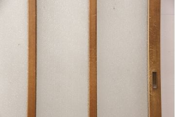 和製アンティーク ダイヤガラスがレトロな雰囲気たっぷりのガラス戸(建具、引き戸)(R-052105)