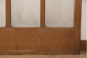 和製アンティーク ダイヤガラスがレトロな雰囲気たっぷりのガラス戸(建具、引き戸)(R-052105)