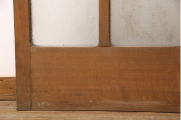 和製アンティーク ダイヤガラスがレトロな雰囲気たっぷりのガラス戸(建具、引き戸)(R-052105)