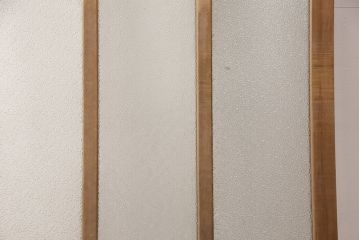 和製アンティーク　ダイヤガラスがレトロな雰囲気たっぷりのガラス戸(建具、引き戸)(R-052105)
