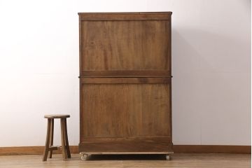 最高級品!!　和製ビンテージ　神戸洋家具　緻密な彫りの意匠が見事なオーク材製チェスト(引き出し、洋服箪笥、衣装箪笥、整理タンス、着物箪笥、ヴィンテージ)(R-052117)