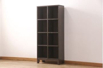 ラフジュ工房オリジナル　ヒノキ材　使い方はアイディア次第!シンプルなデザインで取り入れやすいマス目棚(ロッカー、収納棚、本棚、飾り棚)(R-052118)