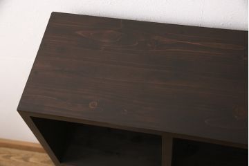 ラフジュ工房オリジナル　ヒノキ材　和モダンな空間づくりにおすすめのマス目棚(ロッカー、収納棚、本棚、飾り棚)(R-052121)