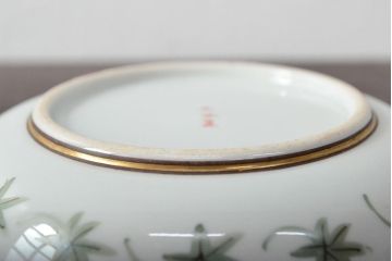 明治〜大正　九谷焼　花鳥図　色絵　小皿7枚セット(和食器)(R-052126)