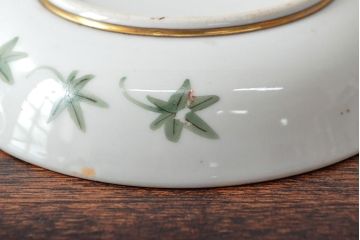 明治〜大正　九谷焼　花鳥図　色絵　小皿7枚セット(和食器)(R-052126)