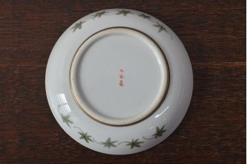明治〜大正　九谷焼　花鳥図　色絵　小皿5枚セット(和食器)(R-052128)