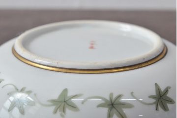 明治〜大正　九谷焼　花鳥図　色絵　小皿5枚セット(和食器)(R-052128)