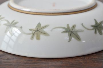 明治〜大正　九谷焼　花鳥図　色絵　小皿5枚セット(和食器)(R-052129)