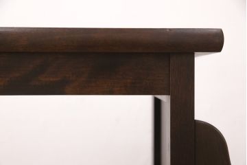 中古　絶版品　北海道民芸家具　#440　便利な収納ポケットが付いたマガジン卓(サイドテーブル、マガジンラック)(R-052132)