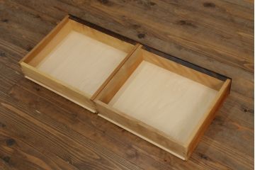 中古　松本民芸家具　使いやすいサイズが嬉しい上質なK-1型食器棚(収納棚、戸棚、キャビネット、本箱)(定価約46万円)(R-052133)