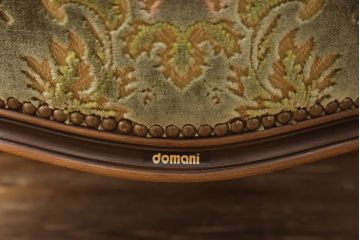中古　美品　カリモク家具(karimoku)　domani(ドマーニ)　Louis(ルイ)XVシリーズ　ルイ15世　優雅なひとときを演出してくれる1人掛けソファ(アームソファ、一人掛け、1P)(定価約48万円)(R-052140)