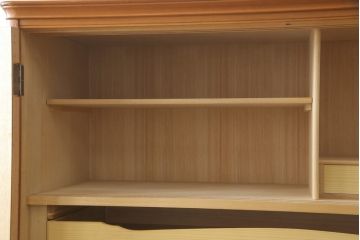 和製ビンテージ　希少　チーク材　激レア!!北欧デザインがお洒落な和服箪笥(和タンス、着物箪笥、衣装箪笥、ヴィンテージ)(R-052141)