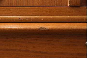 和製ビンテージ　希少　チーク材　激レア!!北欧デザインがお洒落な和服箪笥(和タンス、着物箪笥、衣装箪笥、ヴィンテージ)(R-052141)
