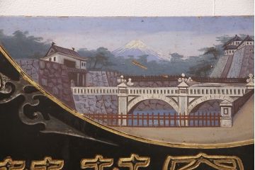 明治期　滋養香竄葡萄酒　木製看板(ワイン広告、酒屋、ディスプレイ)(R-052142)
