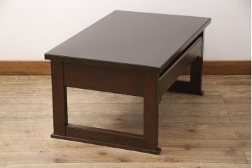 中古　美品　松本民芸家具　特注　シンプルで使い勝手のよいパソコンデスク(平机、在宅ワーク、在宅用座机、在宅ワーク、在宅用文机、在宅ワーク、在宅用座卓)(R-052147)