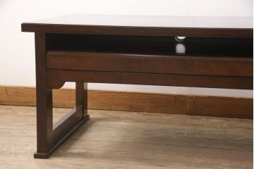 中古　美品　松本民芸家具　特注　シンプルで使い勝手のよいパソコンデスク(平机、在宅ワーク、在宅用座机、在宅ワーク、在宅用文机、在宅ワーク、在宅用座卓)(R-052147)