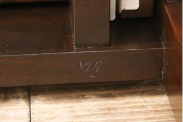 中古　美品　松本民芸家具　特注　シンプルで使い勝手のよいパソコンデスク(平机、在宅ワーク、在宅用座机、在宅ワーク、在宅用文机、在宅ワーク、在宅用座卓)(R-052147)