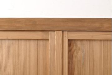 和製アンティーク　超激レア　総杉材　特注品　両面使いできる特大置き水屋(置水屋、茶水屋、茶棚、戸棚、茶道具、収納棚、食器棚)(R-052149)