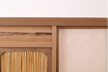 和製アンティーク　超激レア　総杉材　特注品　両面使いできる特大置き水屋(置水屋、茶水屋、茶棚、戸棚、茶道具、収納棚、食器棚)(R-052149)