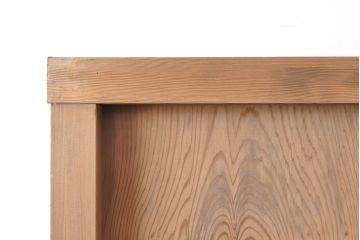 和製アンティーク　超激レア　総杉材　特注品　両面使いできる特大置き水屋(置水屋、茶水屋、茶棚、戸棚、茶道具、収納棚、食器棚)(R-052149)