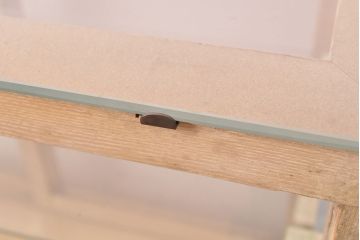 昭和レトロ　昔懐かしい佇まいが素敵な木枠ガラスケース(ショーケース、陳列棚、店舗什器)(R-052153)