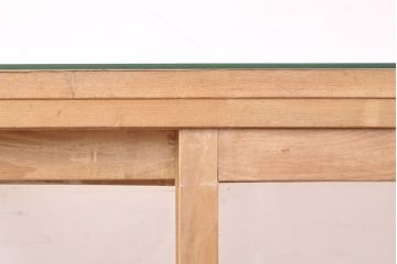 昭和レトロ　昔懐かしい佇まいが素敵な木枠ガラスケース(ショーケース、陳列棚、店舗什器)(R-052153)