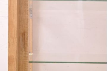 昭和レトロ　昔懐かしい佇まいが素敵な木枠ガラスケース(ショーケース、陳列棚、店舗什器)(R-052153)