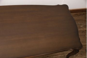 中古　カリモク家具(karimoku)　domani(ドマーニ)　Louis(ルイ)XVシリーズ　流れるような曲線が美しいセンターテーブル(リビングテーブル)(R-052163)