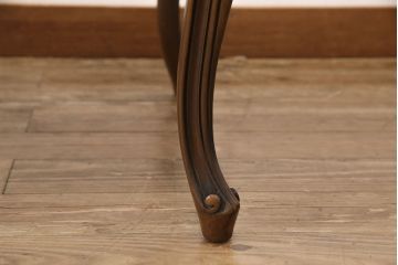 中古　カリモク家具(karimoku)　domani(ドマーニ)　Louis(ルイ)XVシリーズ　流れるような曲線が美しいセンターテーブル(リビングテーブル)(R-052163)
