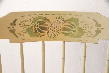 アメリカビンテージ　ETHAN ALLEN(イーセンアーレン)　カントリーな雰囲気がかわいらしいロッキングチェア(椅子、アームチェア、揺り椅子、ヴィンテージ)(R-052164)