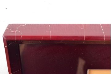 祥雲銘　牡丹図　額絵(額装、扁額)(R-052166)