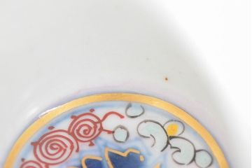 大清光緒年製　色絵　猪口5客セット(古伊万里、中国?)(R-052167)