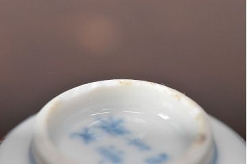 大清光緒年製　色絵　猪口5客セット(古伊万里、中国?)(R-052169)