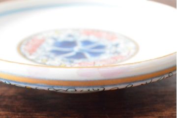 大清光緒年製　色絵染付蓋茶碗2客セット(伊万里、中国?)(R-052172)
