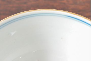 大清光緒年製　色絵染付蓋茶碗2客セット(伊万里、中国?)(R-052172)