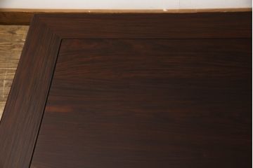 中古美品　大阪唐木指物家具　中森喜三郎作　紫檀　重厚な佇まいが目を引く座卓(ローテーブル)(R-052173)