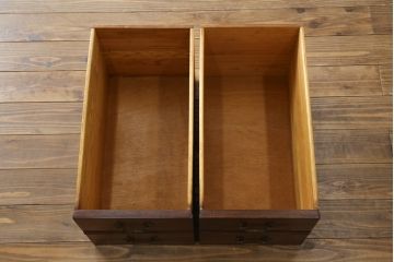 中古　DREXEL HERITAGE (ドレクセルヘリテイジ)　マホガニー材　洗練された大人の雰囲気醸し出す両袖デスク(机、在宅ワーク、在宅用ワークデスク)(R-052175)