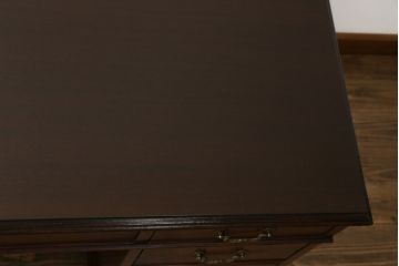 中古　DREXEL HERITAGE (ドレクセルヘリテイジ)　マホガニー材　洗練された大人の雰囲気醸し出す両袖デスク(机、在宅ワーク、在宅用ワークデスク)(R-052175)