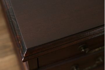 中古　DREXEL HERITAGE (ドレクセルヘリテイジ)　マホガニー材　洗練された大人の雰囲気醸し出す両袖デスク(机、在宅ワーク、在宅用ワークデスク)(R-052175)