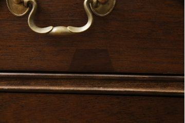 中古　DREXEL HERITAGE (ドレクセルヘリテイジ)　マホガニー材　洗練された大人の雰囲気醸し出す両袖デスク(机、在宅ワーク、在宅用ワークデスク)(R-052176)