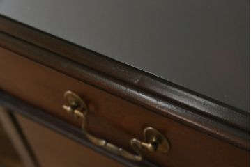 中古　DREXEL HERITAGE (ドレクセルヘリテイジ)　マホガニー材　洗練された大人の雰囲気醸し出す両袖デスク(机、在宅ワーク、在宅用ワークデスク)(R-052179)
