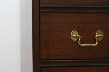 中古　DREXEL HERITAGE (ドレクセルヘリテイジ)　マホガニー材　洗練された大人の雰囲気醸し出す両袖デスク(机、在宅ワーク、在宅用ワークデスク)(R-052179)