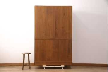 中古　漆塗り　衣装盆付き　落ち着いた色合いが魅力!モダンな空間づくりにおすすめの重ねタンス(並厚、着物箪笥、衣装箪笥、和タンス)(定価約85万円)(R-052183)