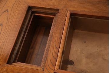 中古　美品　総ケヤキ材　こだわりの和空間にもってこい!上質な囲炉裏テーブル(火鉢、ダイニングテーブル)(R-052188)