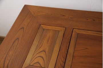 中古　美品　総ケヤキ材　こだわりの和空間にもってこい!上質な囲炉裏テーブル(火鉢、ダイニングテーブル)(R-052188)