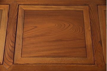 中古　美品　総ケヤキ材　こだわりの和空間にもってこい!上質な囲炉裏テーブル(火鉢、ダイニングテーブル)(R-052188)